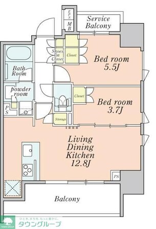 クレストコート本所吾妻橋の物件間取画像